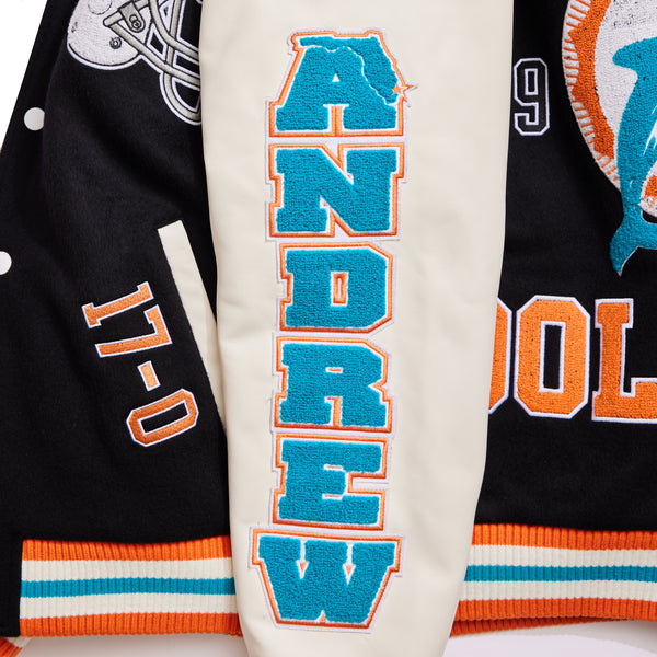 Andrew x Miami Dolphins "Throwback" Varsity Jacket